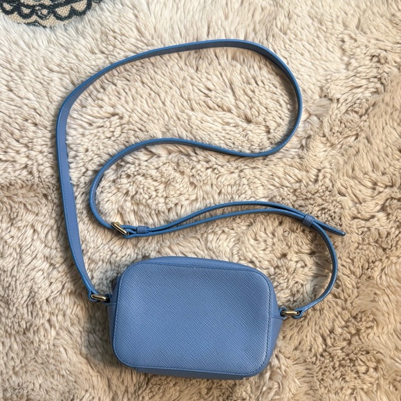 Smythson Camera Bag in Panama blue crossbody - Picture 3 of 13